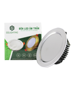 đèn led âm trần tán quang choá bạc
