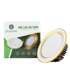 đèn led âm trần tán quang choá vàng