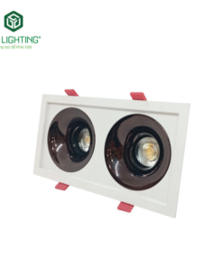 đèn led âm trần đôi chỉnh hướng 2x7W 2x10W GSATD2X