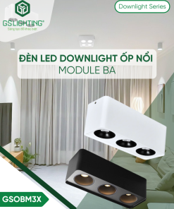Đèn Ốp Nổi Downlight Module Ba 3x10W 3x15W GSOBM3X
