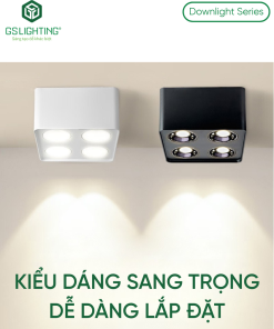 Alternative view of Đèn Ốp Nổi Downlight Module Bốn 4x10W 4x15W GSOBM4X