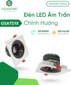 Đèn LED Âm Trần Đơn Chỉnh Hướng 7W 10W GSATD1X