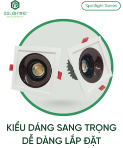 Alternative view of Đèn LED Âm Trần Đơn Chỉnh Hướng 7W 10W GSATD1X