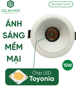 Alternative view of Đèn LED Âm Trần Spotlight Chống Chói 15W GSDSL-E