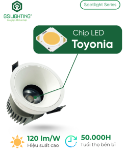 Alternative view of Đèn LED Âm Trần Spotlight Chống Chói 7W 12W 18W GSDSL-B