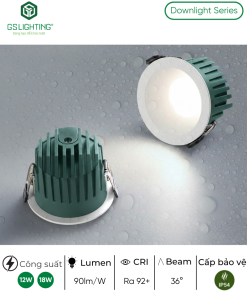 Alternative view of Đèn LED Âm Trần Chống Ẩm Tròn 10W 15W GSATCN