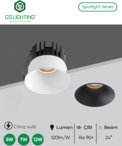 Alternative view of Đèn LED Âm Trần Spotlight Viền Mỏng 5W 7W 12W GSDSL-I