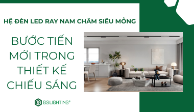 hệ đèn led ray nam châm siêu mỏng