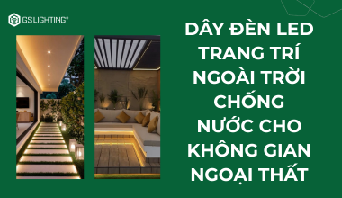 dây đèn led trang trí ngoài trời chống nước