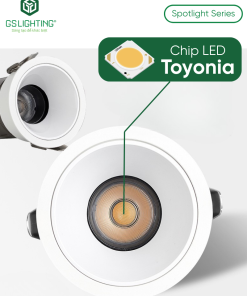 Alternative view of Đèn Led Âm Trần Spotlight Chỉnh Góc 12W GSATSL12