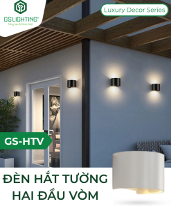 Đèn Trang Trí Hắt Tường 2 Đầu Vòm 7W GS-HTV